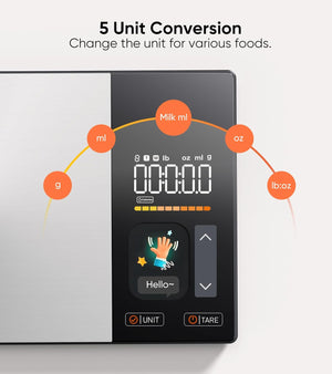 Smart Kitchen Scale with Nutrition Tracking & Bluetooth App
