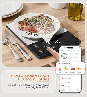 Smart Kitchen Scale with Nutrition Tracking & Bluetooth App